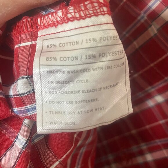 Ariat‎ Pro Series Long-Sleeve Shirt Mens L Red Plaid Button Down Vented Western - Picture 5 of 10